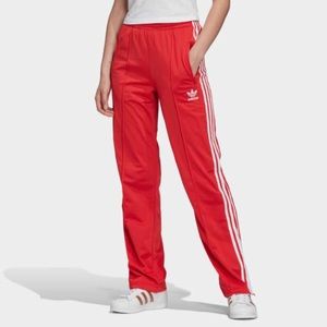 Adidas red joggers/sweatpants